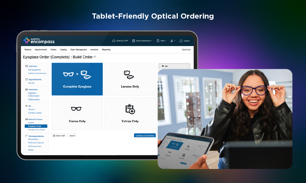 screenshot of Eyefinity Encompass
